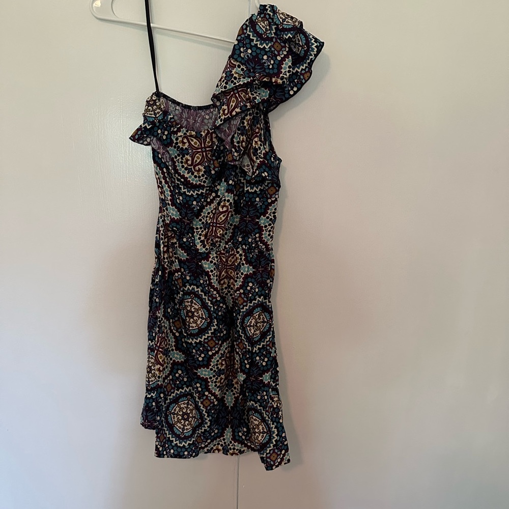 Xhileration One Shoulder Ruffle Dress